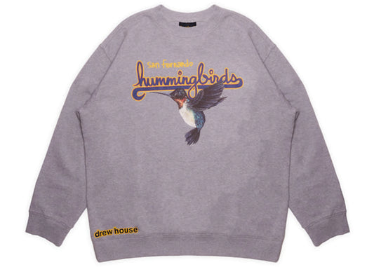 Drew Hummingbirds Crewneck Heather Grey