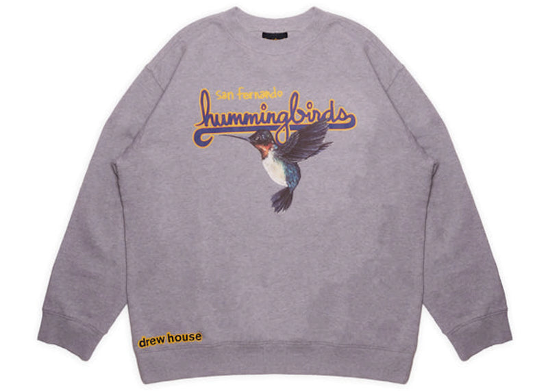 Drew Hummingbirds Crewneck Heather Grey