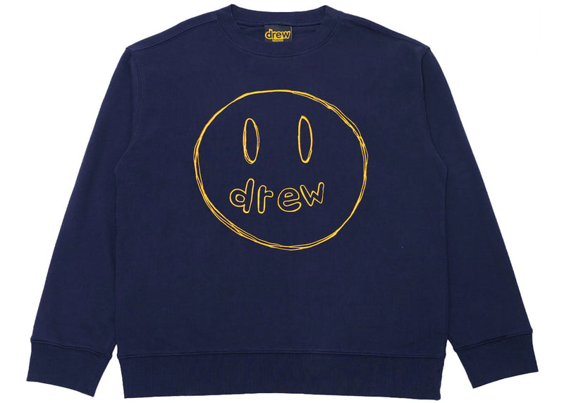 Drew Sketch Mascot Crewneck Navy