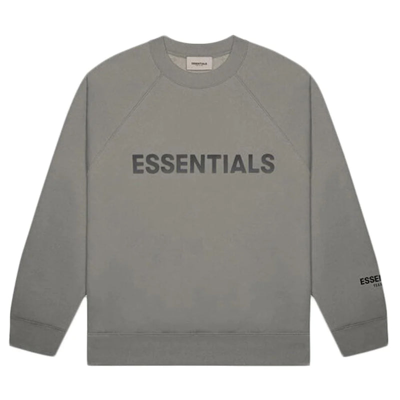 Essentials Silicon Applique Crewneck Charcoal