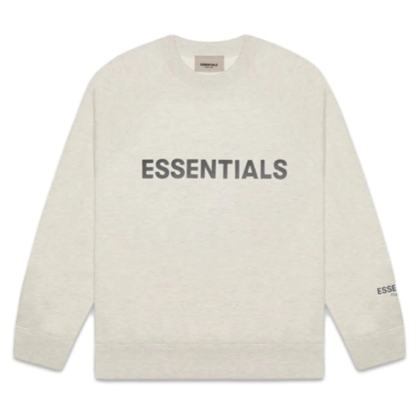 Essentials Silicon Applique Crewneck Oatmeal