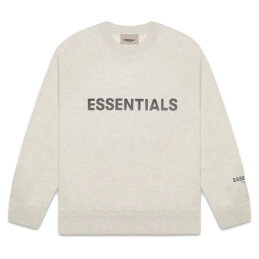 Essentials Silicon Applique Crewneck Oatmeal