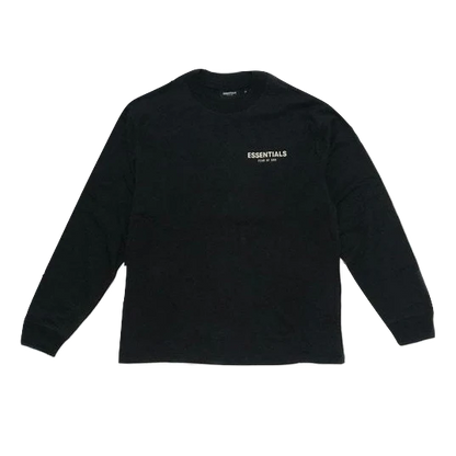 Essentials Floral Long Sleeve Photo T-shirt Black