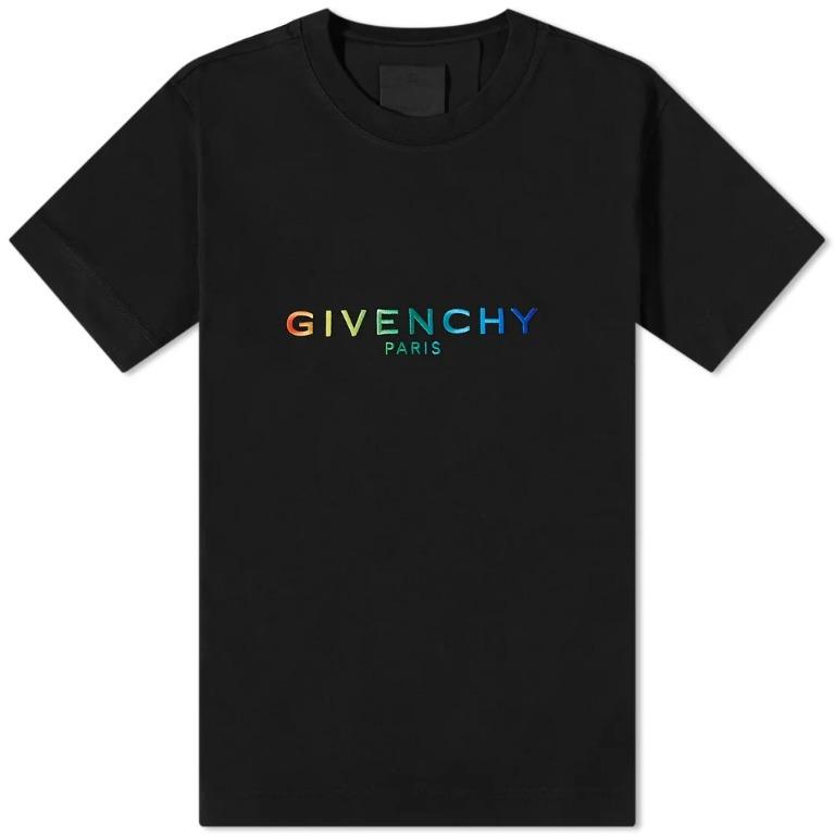 Givenchy FW22 Pride Embroidered Logo Slim Tee