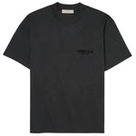 Essentials SS22 Velvet Back Logo Tee Black