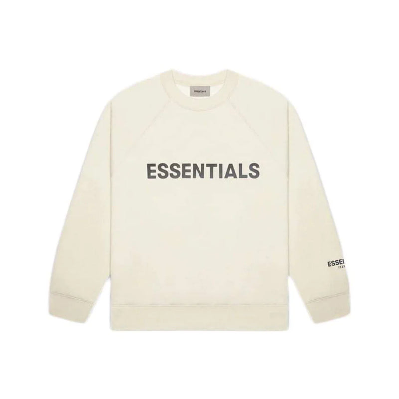 Essentials Silicon Applique Crewneck Cream