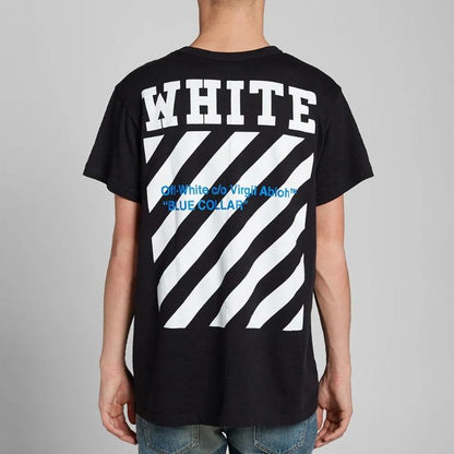 Off White Blue Collar Tee