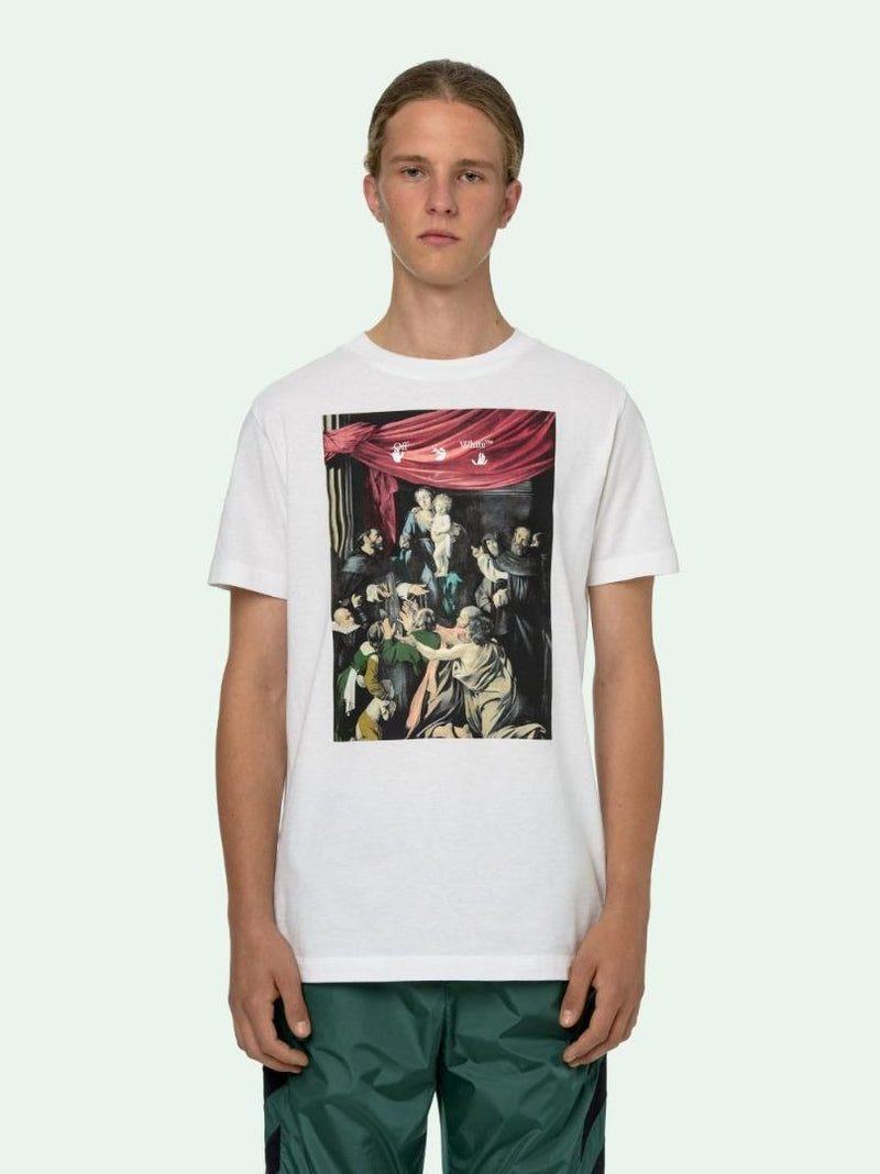 Off White Caravaggio Painting Slim Tee - White