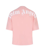 Palm Angels SS22 Mock Neck Tee - Salmon Pink