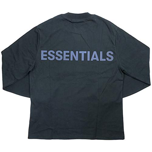 Essentials Reflective Long Sleeve Boxy T-shirt Black