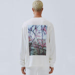 Essentials Floral Long Sleeve Photo T-shirt White