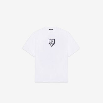 Balenciaga Scissors Flatground Oversized White Tee